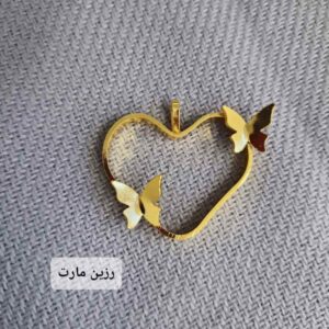 فریم گردنبندطلایی طرح دار
