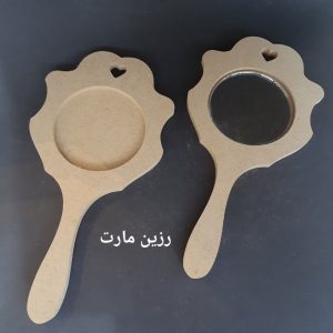 آیینه چوبی طرح قلب